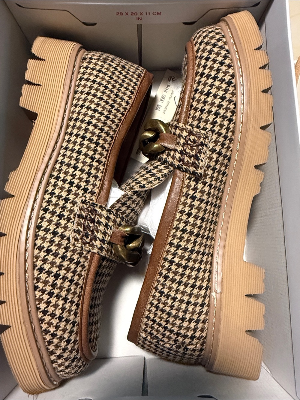 NOT LITERALLY LOAFER BY CORKYS IN BLACK TAN HOUNDSTOOTH - Picture 3 of 3
